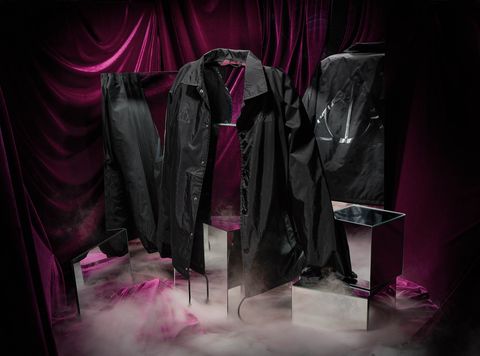 Pink, Clothing, Magenta, Outerwear, Leather jacket, Purple, Fashion, Jacket, Leather, Textile, 