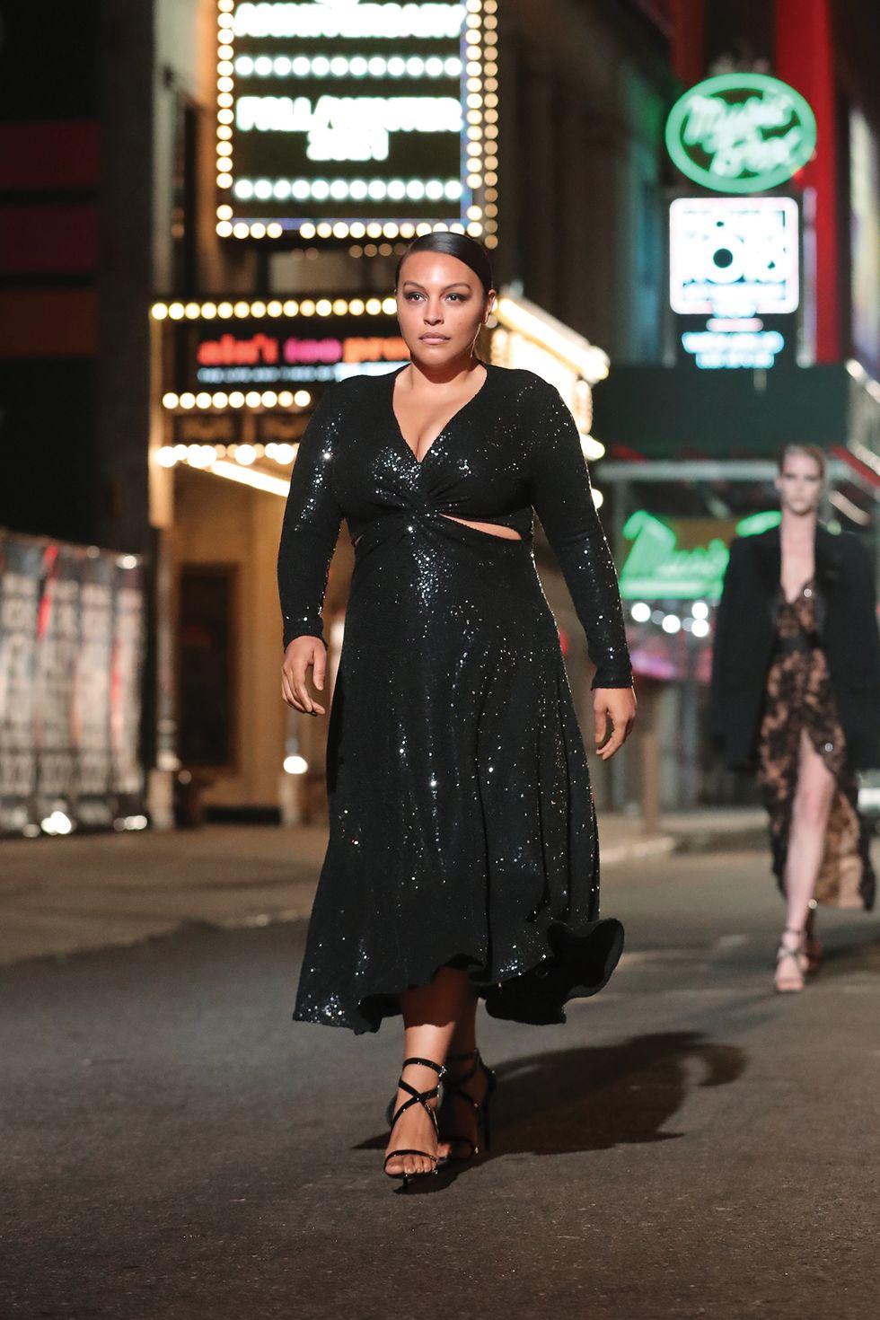 paloma elsesser at the michael kors collection 40th anniversary show