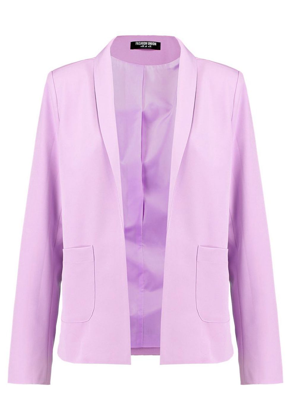 Clothing, Outerwear, Blazer, Jacket, Purple, Violet, Sleeve, Pink, Lilac, Formal wear, 