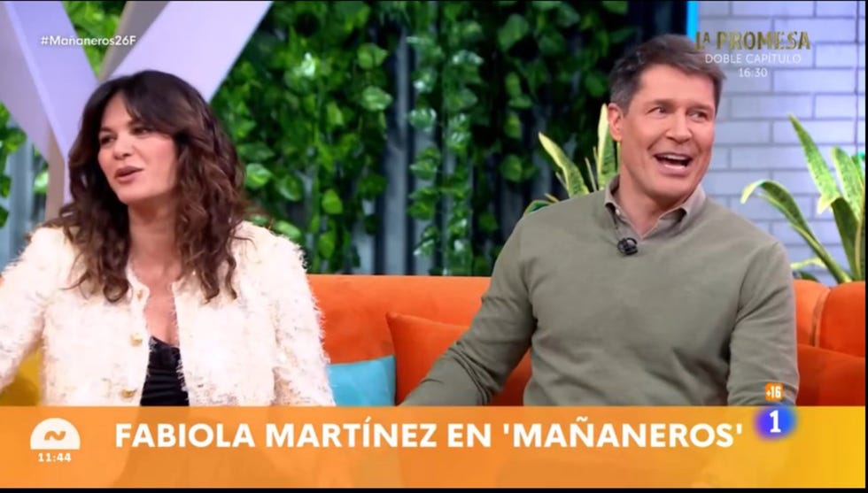 fabiola martinez en el programa mananeros de jaime cantizano