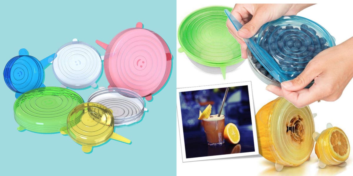 Silicone Lids, , cooking, dishwasher, With an airtight seal and six  different size options, these high-quality and dishwasher-safe silicone lids  are great for both cooking AND leftovers! (We