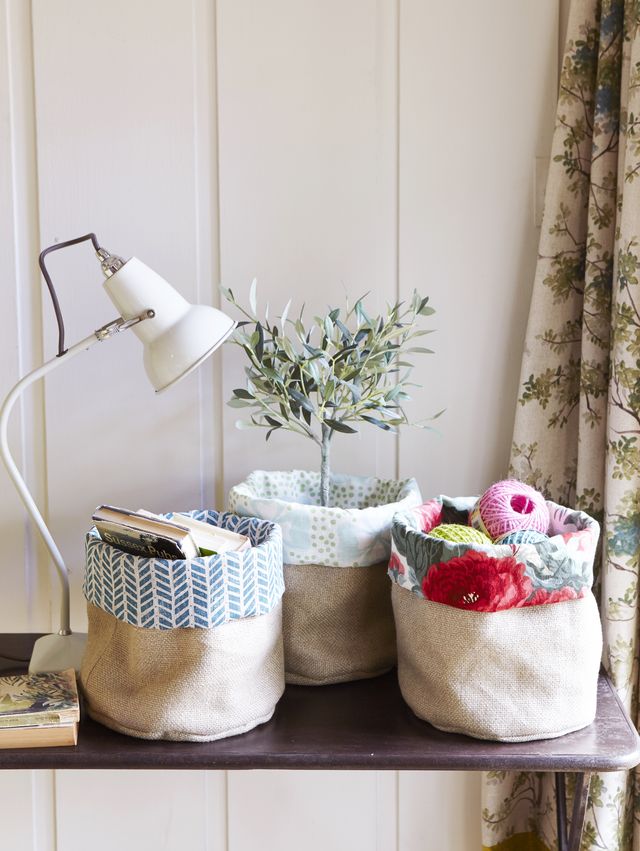 Spring crafts: How to make pretty floral fabric pots