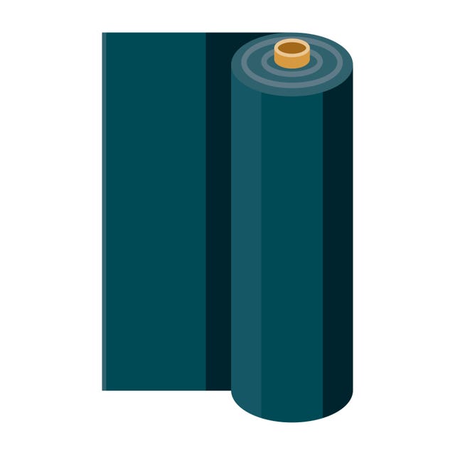 fabric roll icon on transparent background