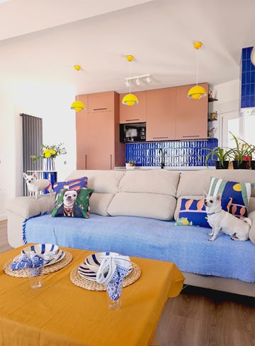 la reforma de una casa con terraza en madrid para la actriz ana villa con un diseño divertido de fabuloso estudio