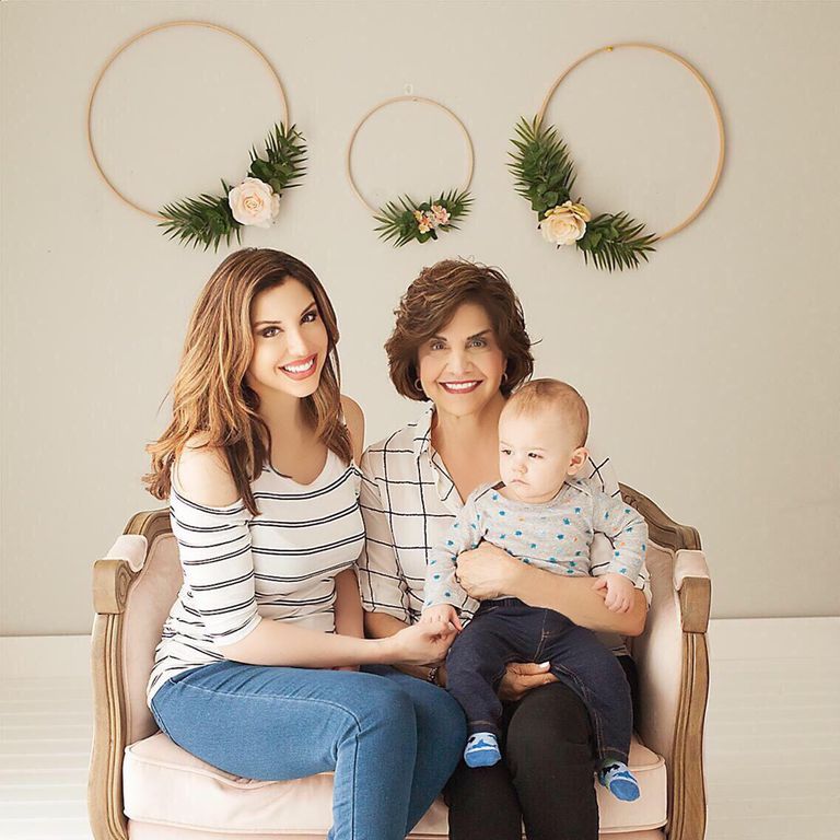Alexander with his two favorite women: Diana and her mom, Lucy Falzone.