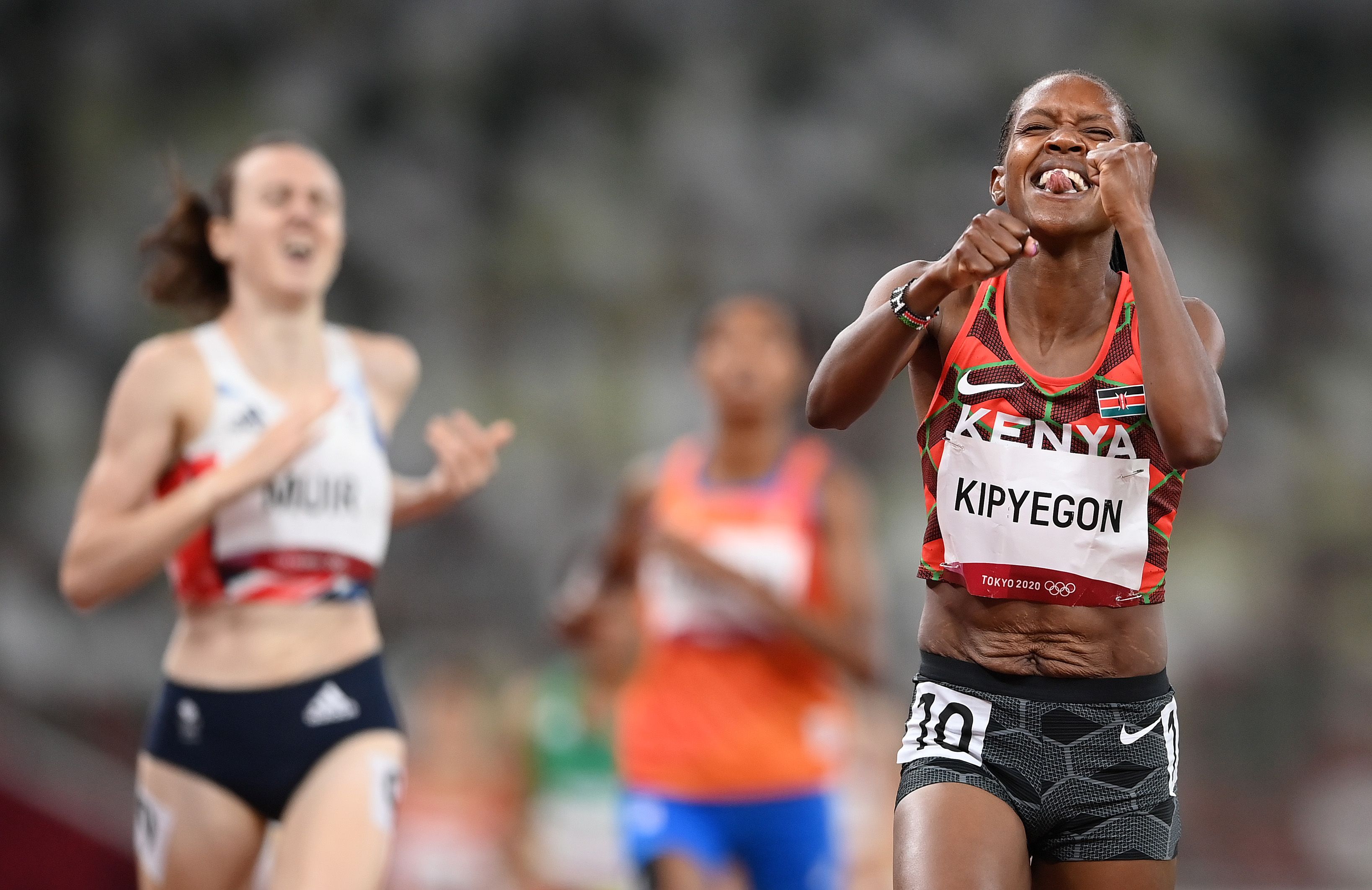 2021 Tokyo Olympics - Faith Kipyegon Wins Women’s 1500 Meters