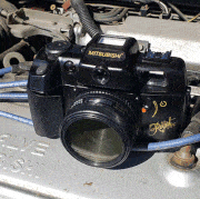 fake mitsubishi camera goes to the junkyard