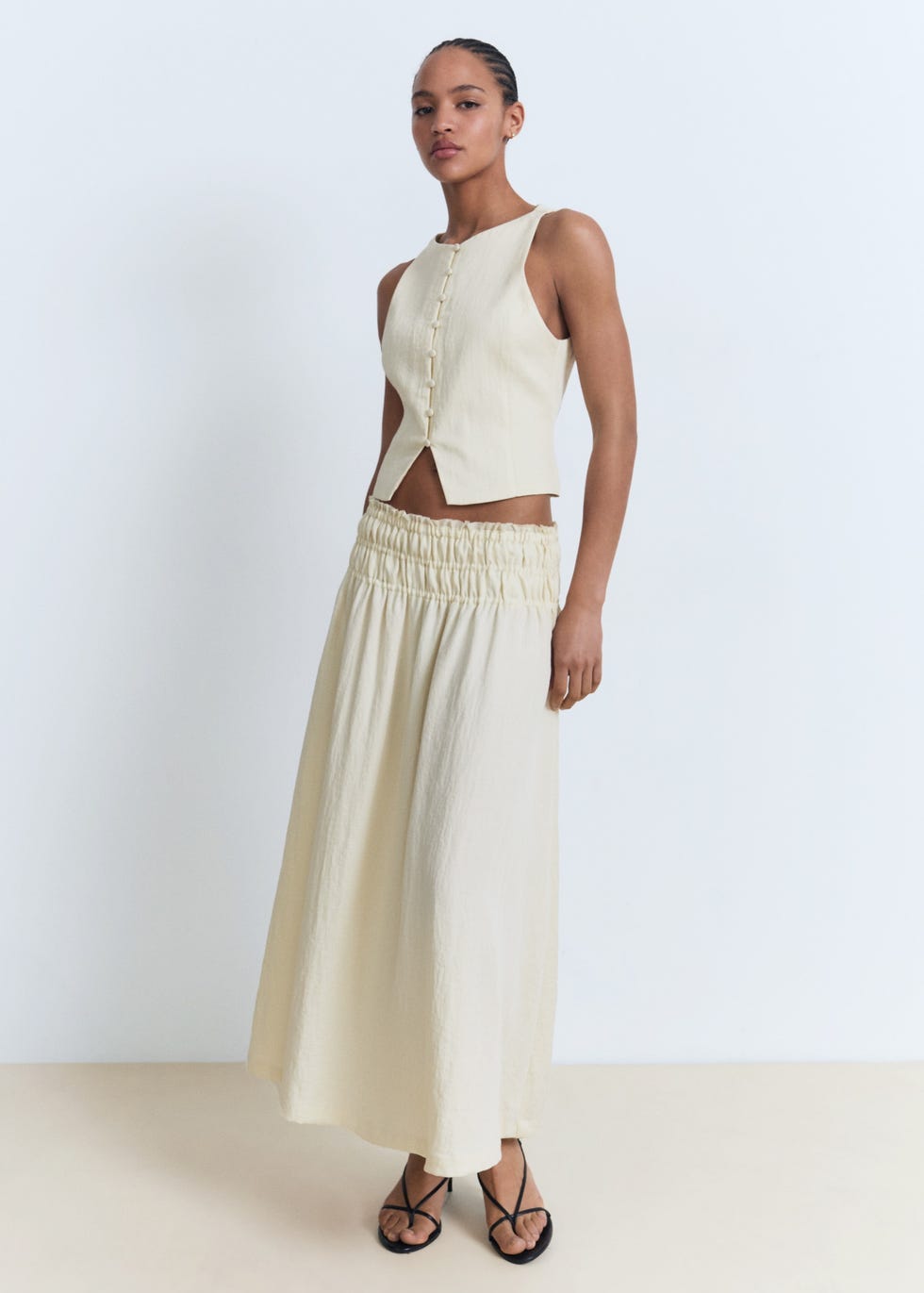 Midi Blanca Mango skirt