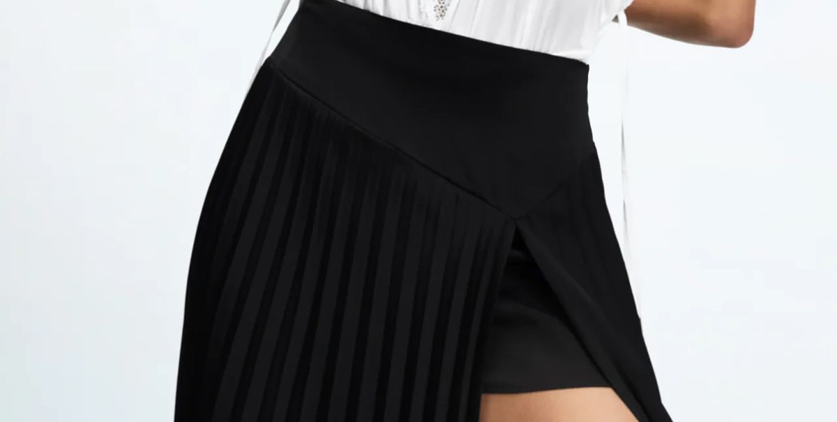 La pantalón plisada con abertura de Zara
