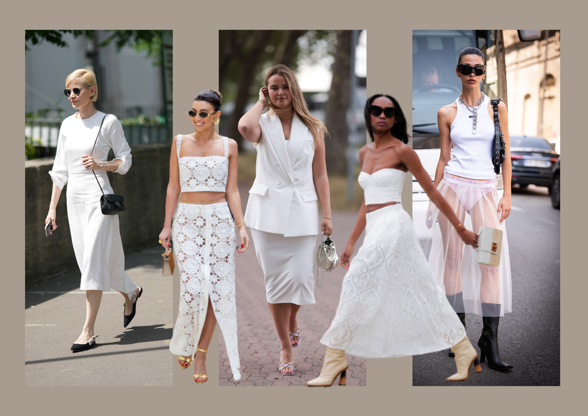 Tendencias, belleza y moda: 16 looks con estilo de falda blanca que te  encantarán