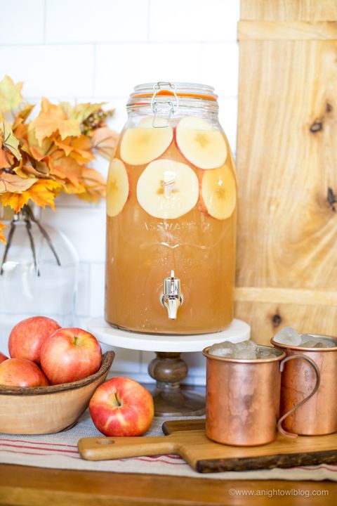 spiced apple rum punch