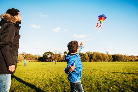 fall activities for families - fly a kite