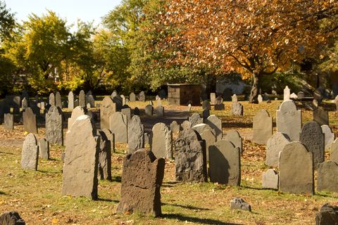 fall activities for families - graveyard