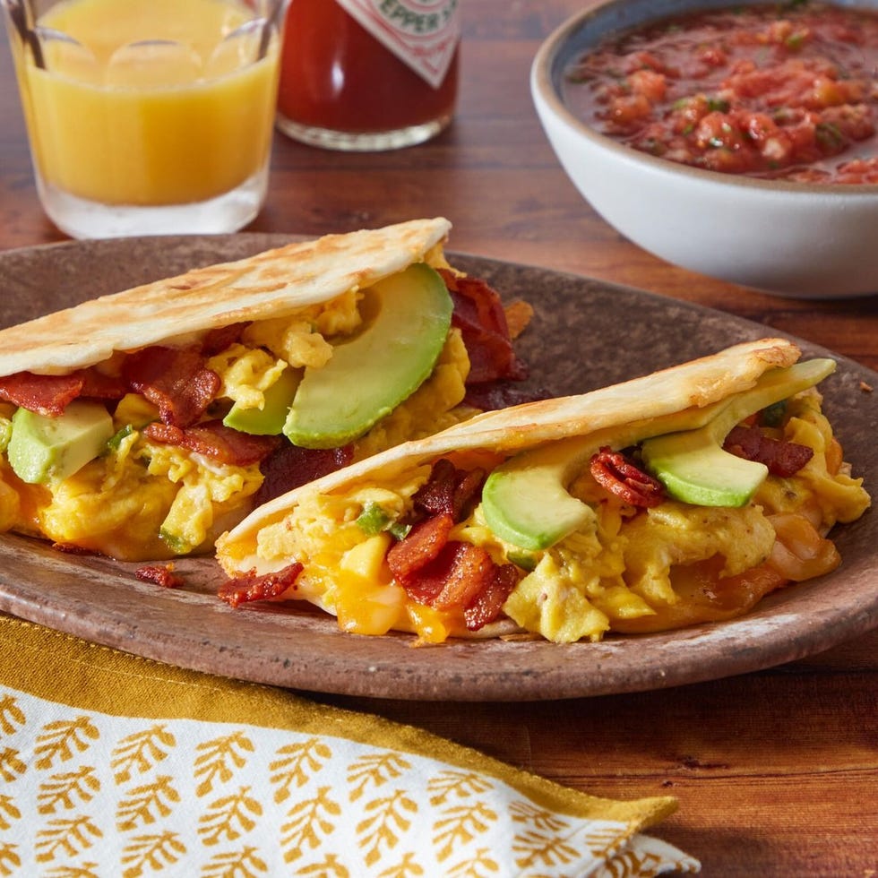 fall breakfast cheesy breakfast tacos