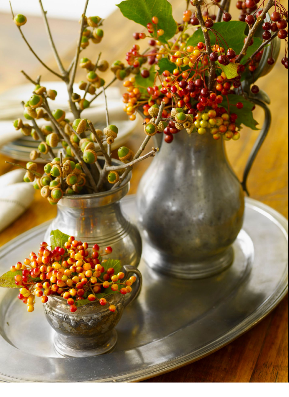 fall centerpieces rustic vases