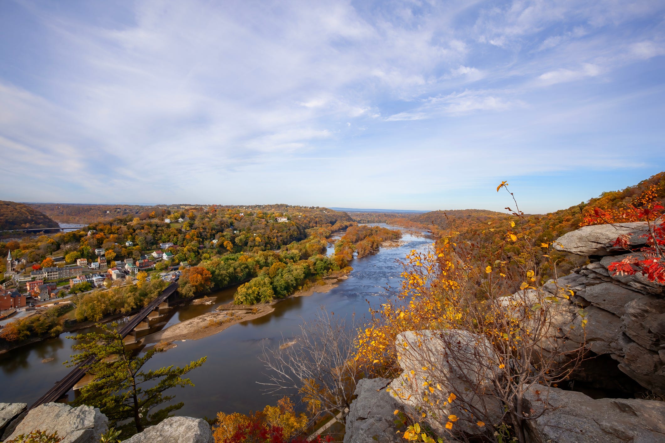 fall colors at harpers ferry