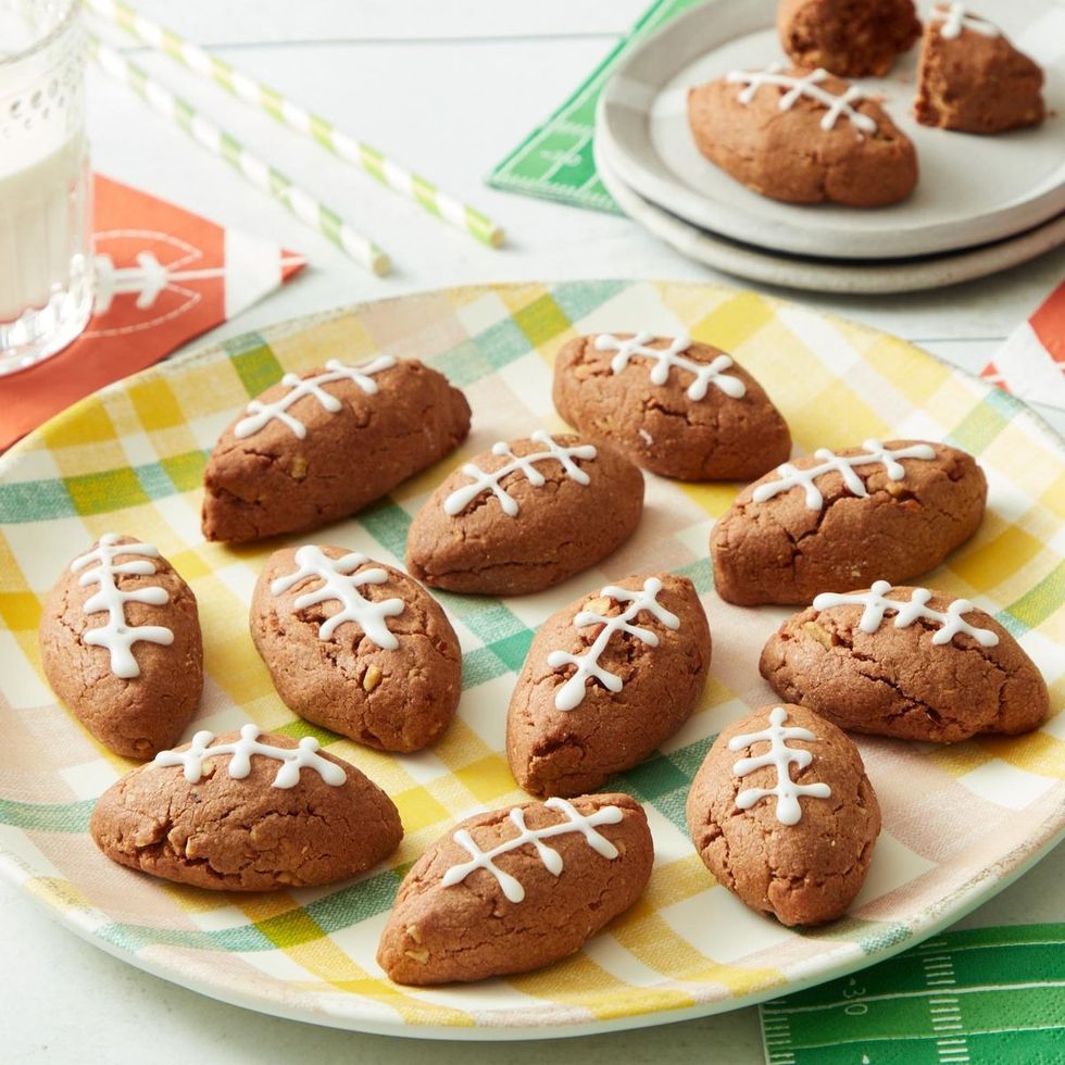fall cookies football cookies