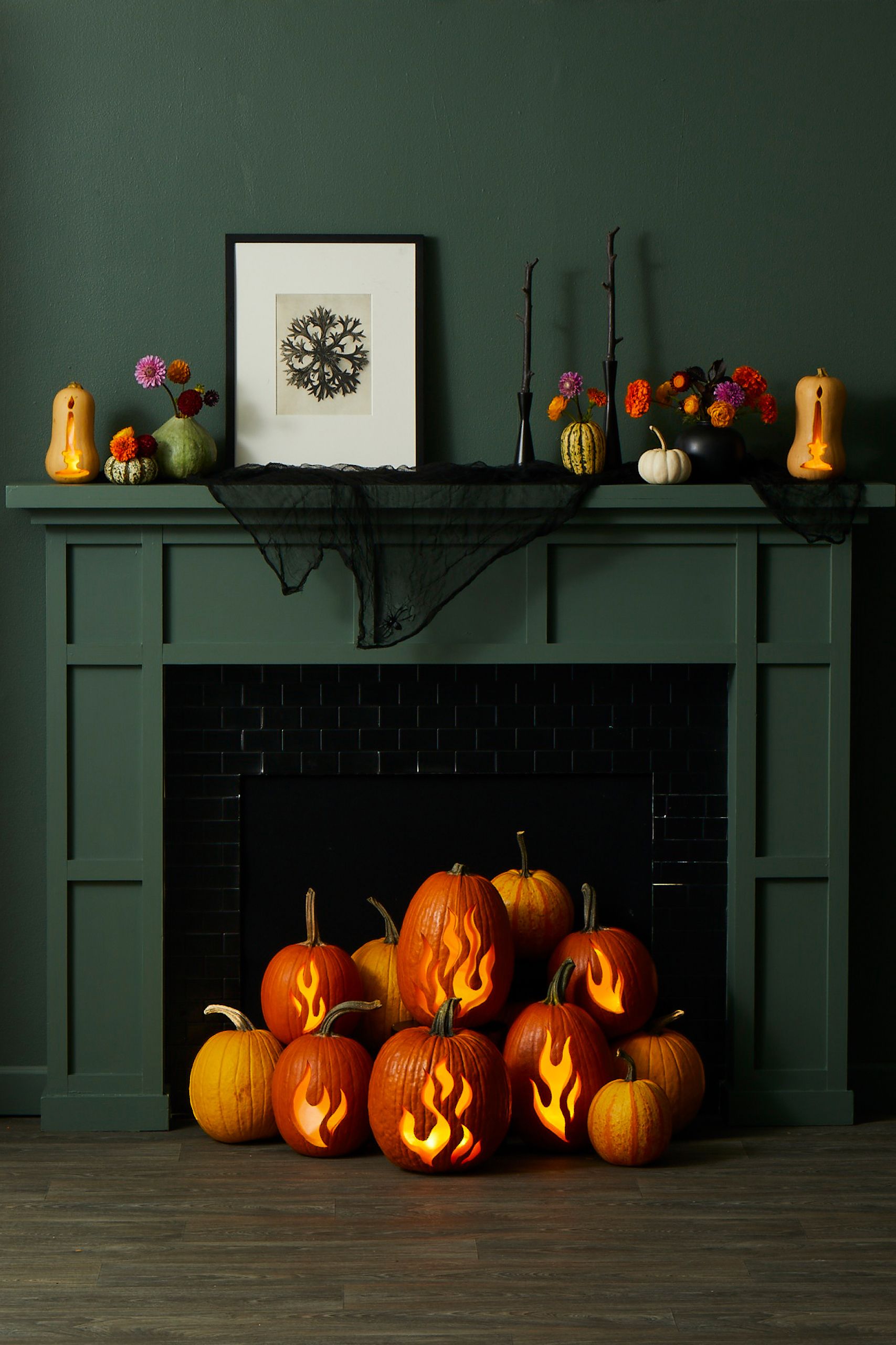 Fall Mantel Decor (An Easy Faux Pumpkin Fall Craft!) - Love & Renovations