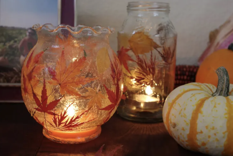fall crafts for adults leaf lanterns