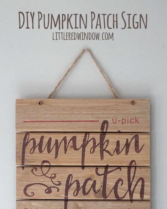 fall crafts for adults pumpkin patch sign