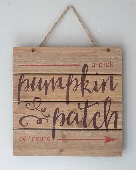 fall crafts for adults pumpkin patch sign