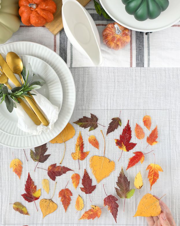 fall crafts for kids fall leaves placemat