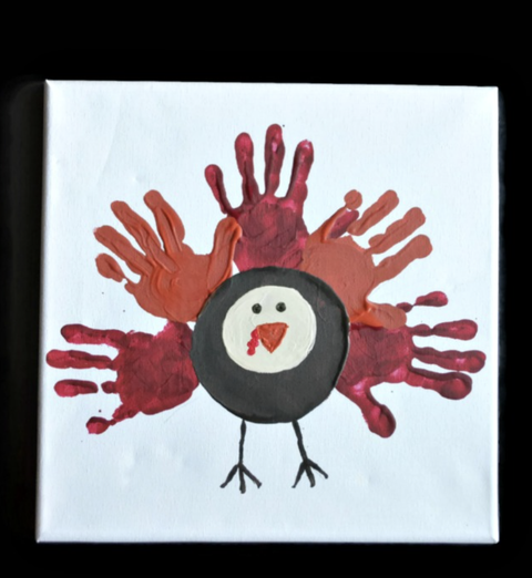 fall crafts for kids handprint turkey