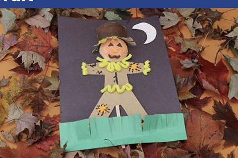 fall crafts for kids recycled pumpkin scarecrow