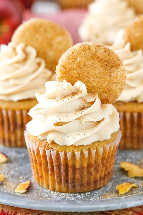fall cupcakes apple snickerdoodle