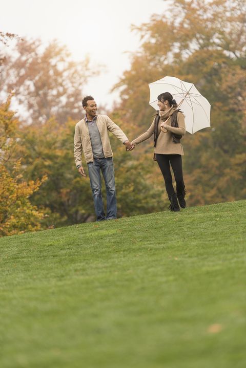 fall date ideas go for a rainy walk