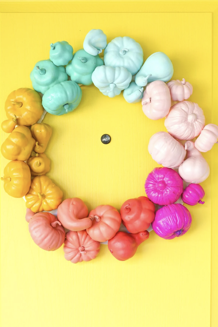 DIY Wood Bead Pumpkin - Domestically Blissful