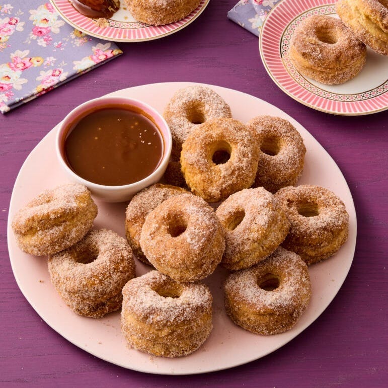 doughnuts with salted caramel fall dessert