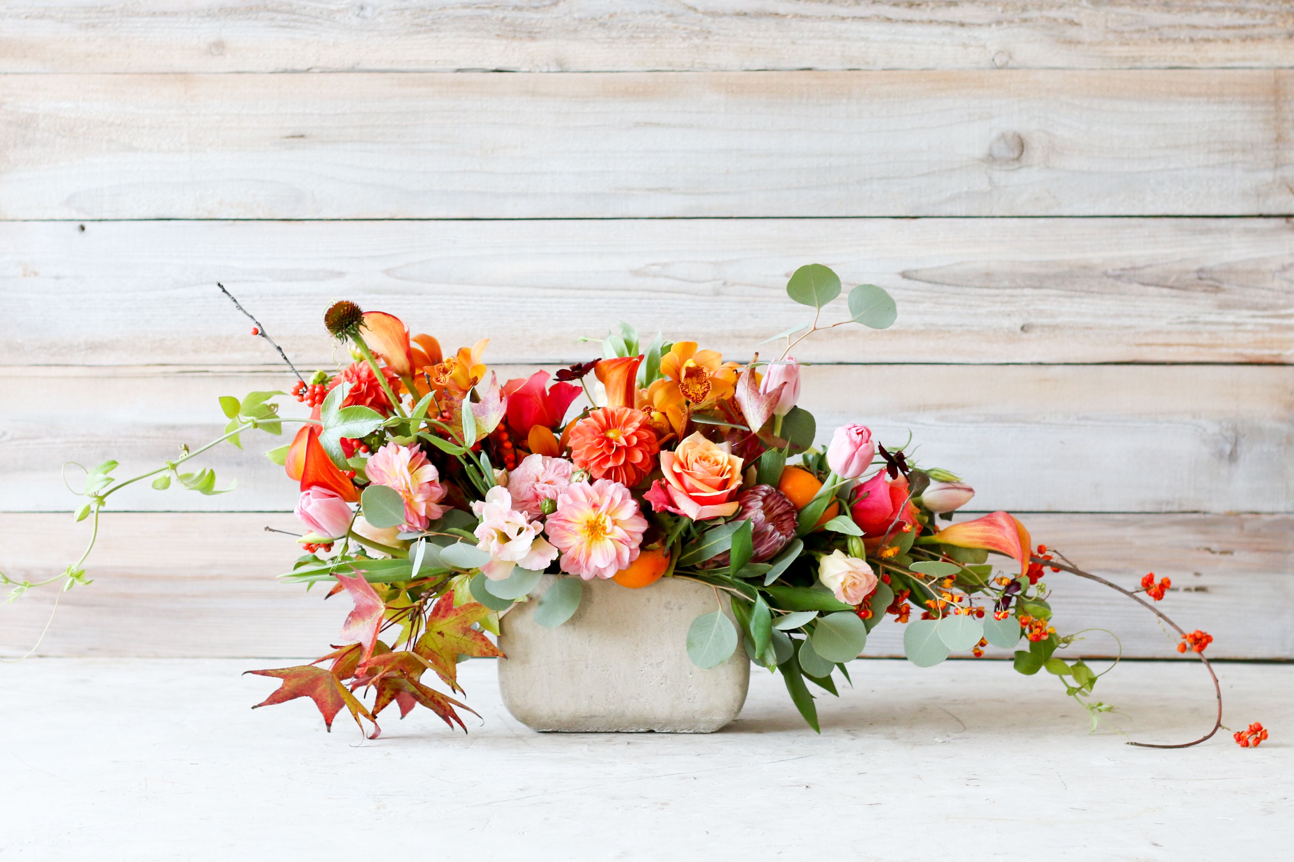 Autumn Floral Arrangements - A Beautiful Mess