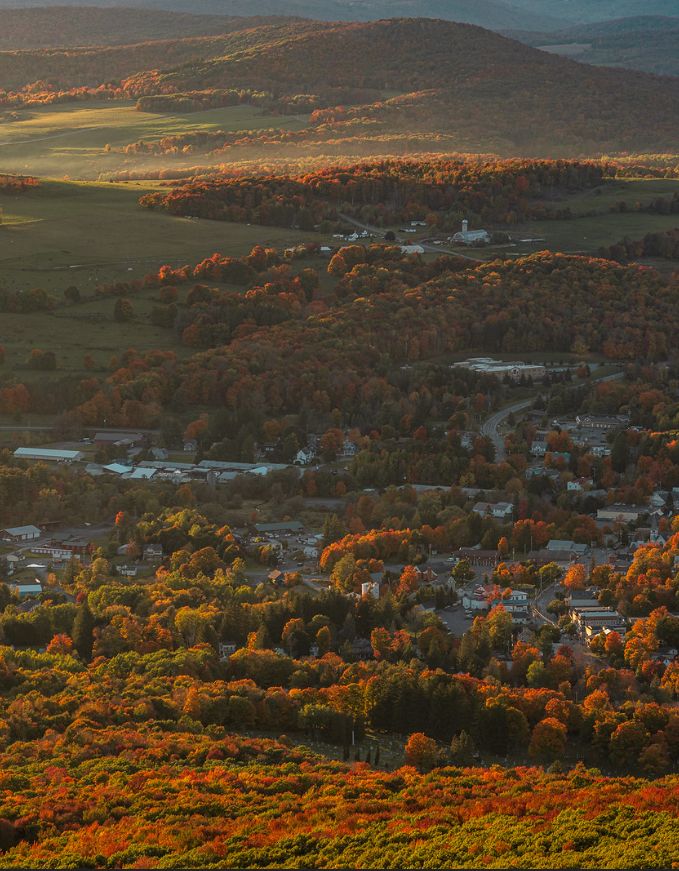 fall foliage in delaware county new york