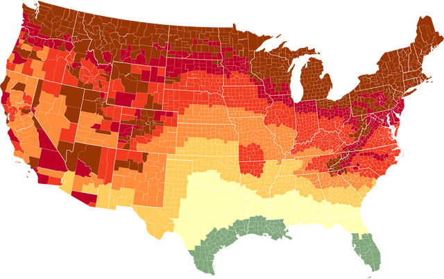 When Is the Best Time to See Fall Foliage? Use this Map to Find the ...