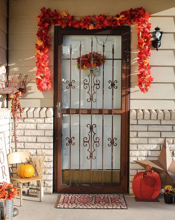 Autumn wreaths Falling leaves wreaths