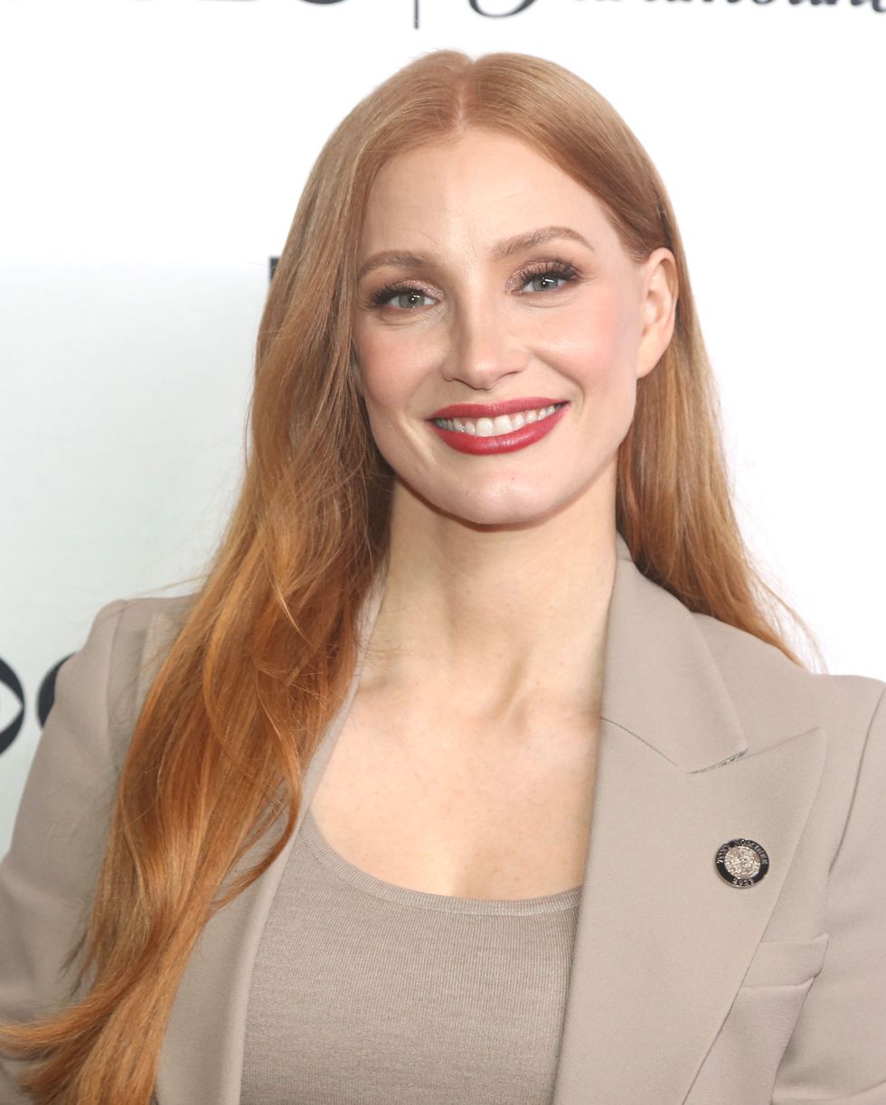 fall hair color ideas jessica chastain