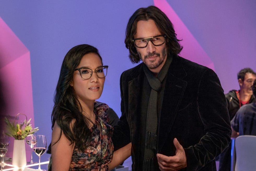 ali wong as sasha and kenau reeves as himself in 'always be my maybe'