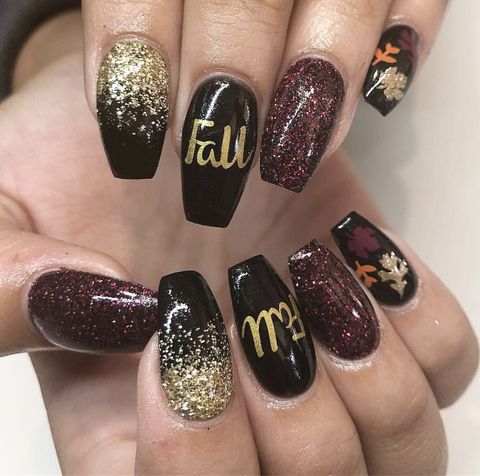 fall nail designs fall