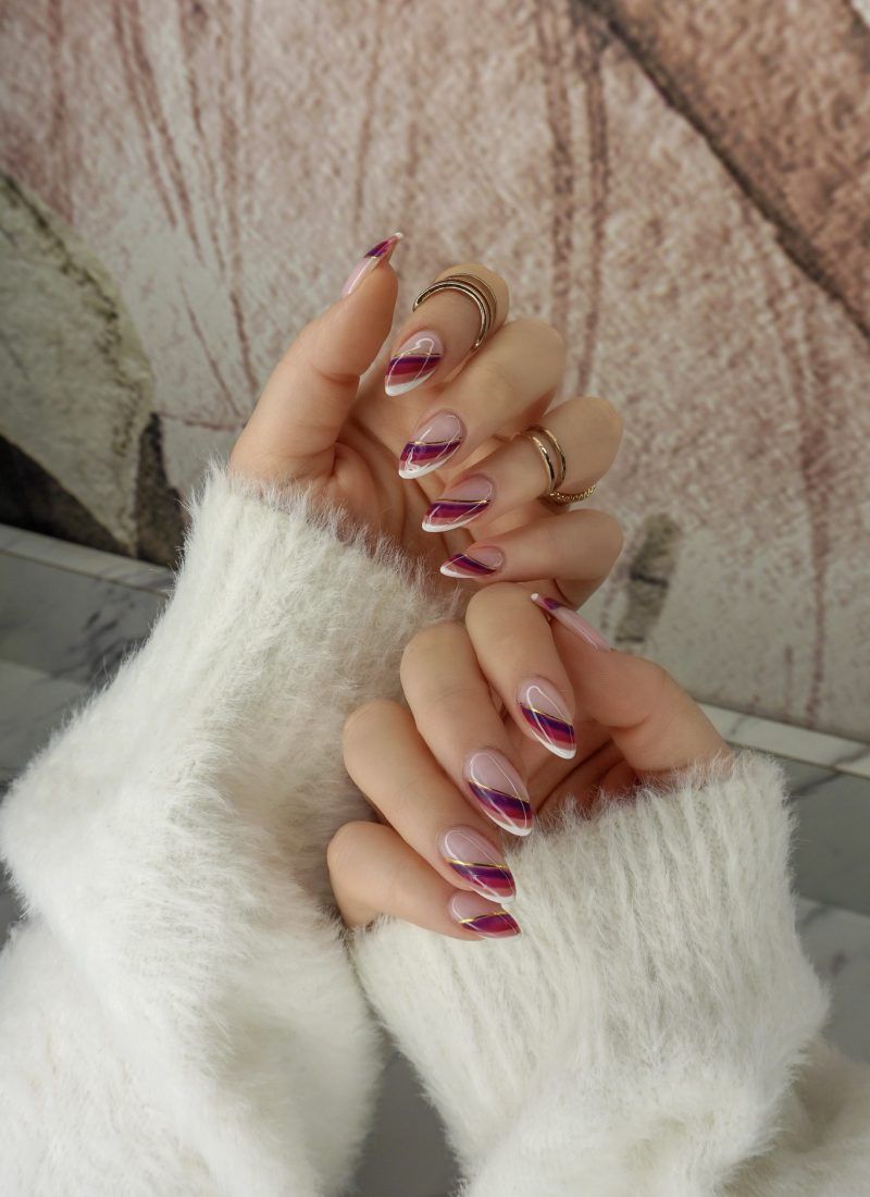 Fall Inspired Square Nails | Square nail designs, Cool nail designs, Winter  nail designs