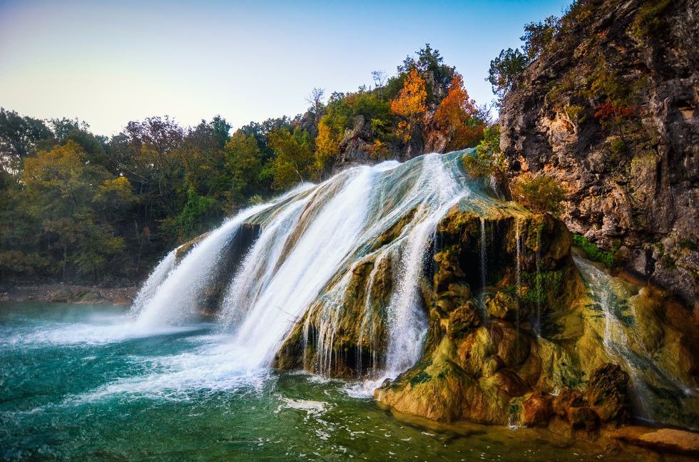 fall pictures, turner falls oklahoma waterfall
