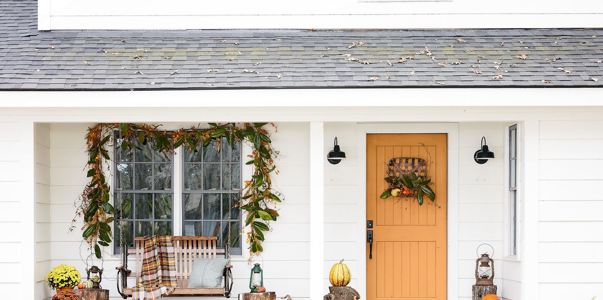 55 Best Fall Porch Decorating Ideas - Fall Outdoor Decor
