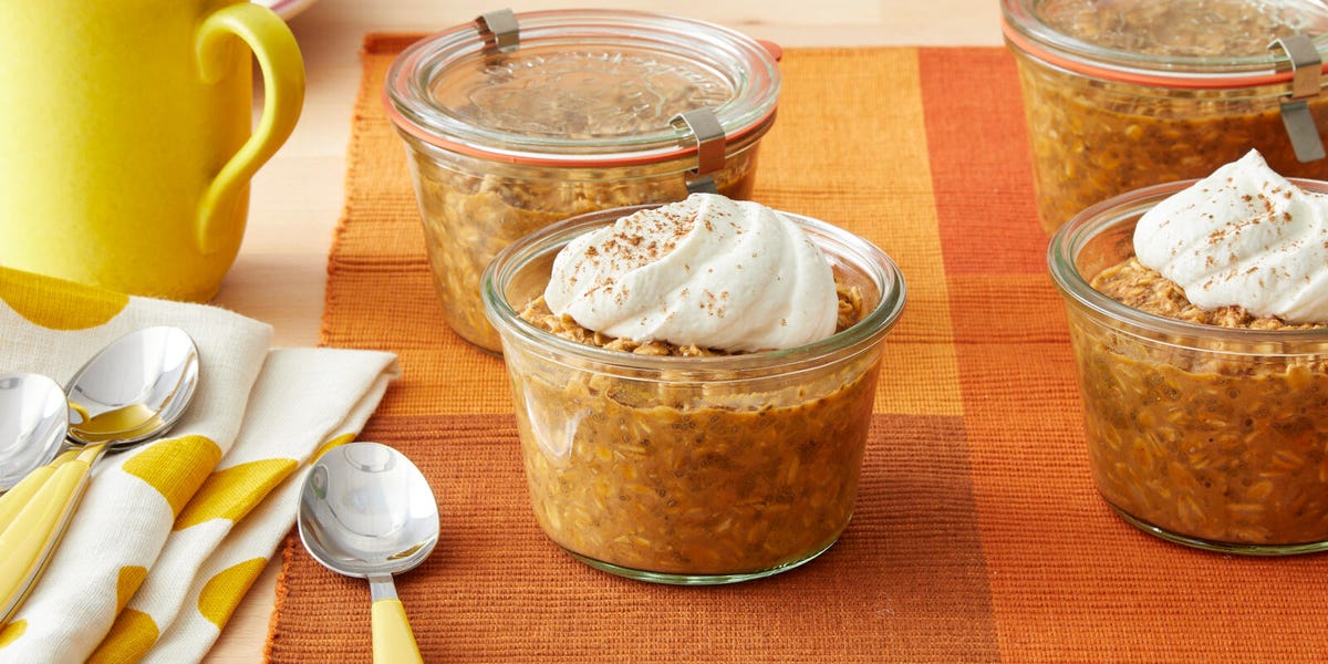 Creamy Pumpkin Spice Overnight Oats « Clean & Delicious