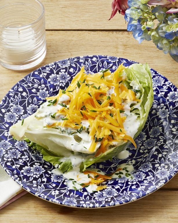 wedge salad with buttermilk ranch dressing