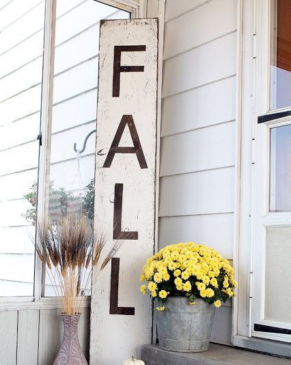 fall outdoor decorations sign