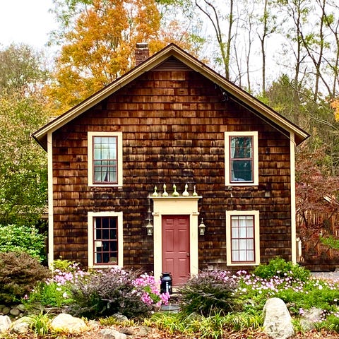 brown shingled house