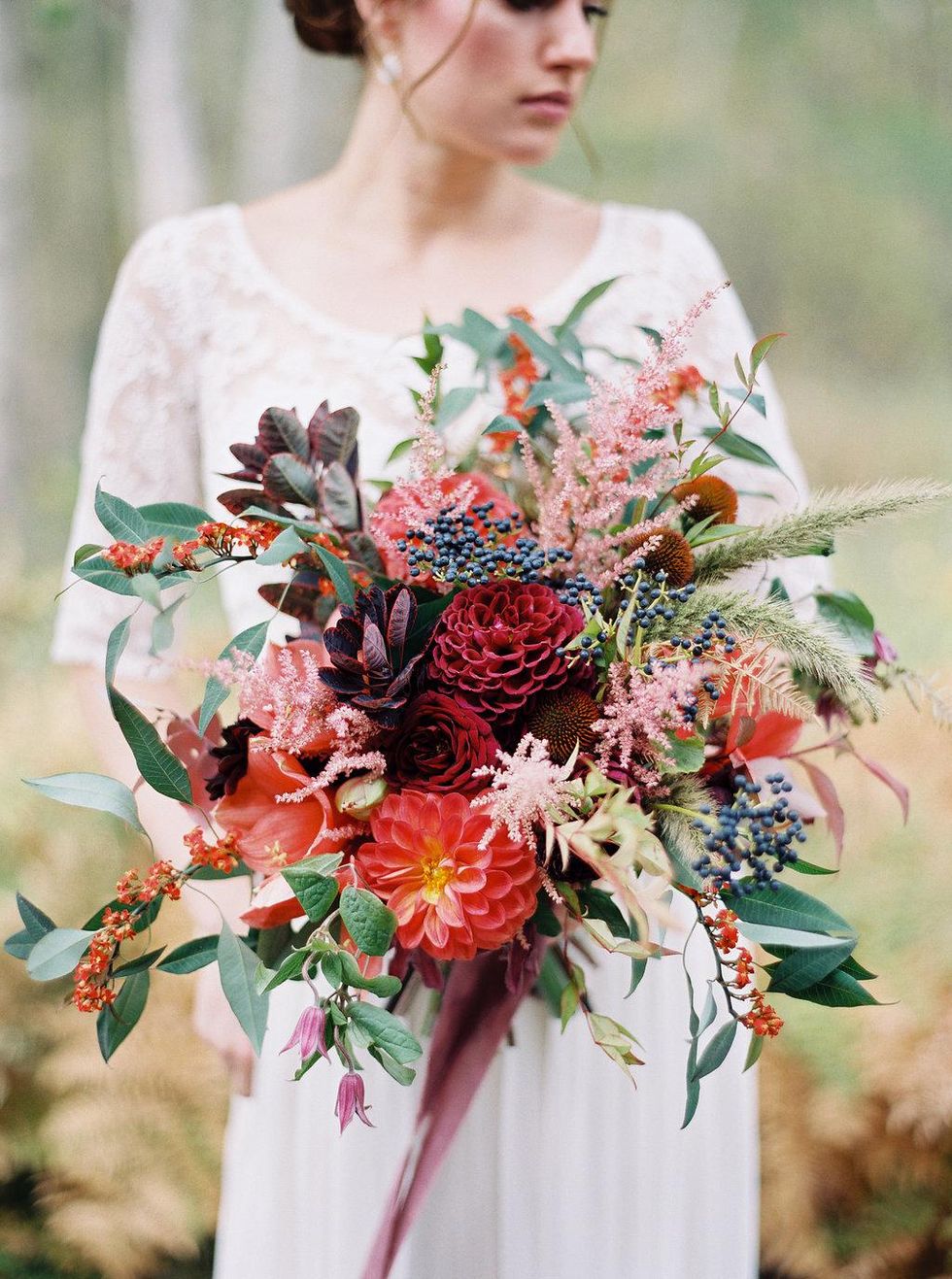 43 Fall Wedding Bouquets - Fall Flowers for Wedding Bouquets