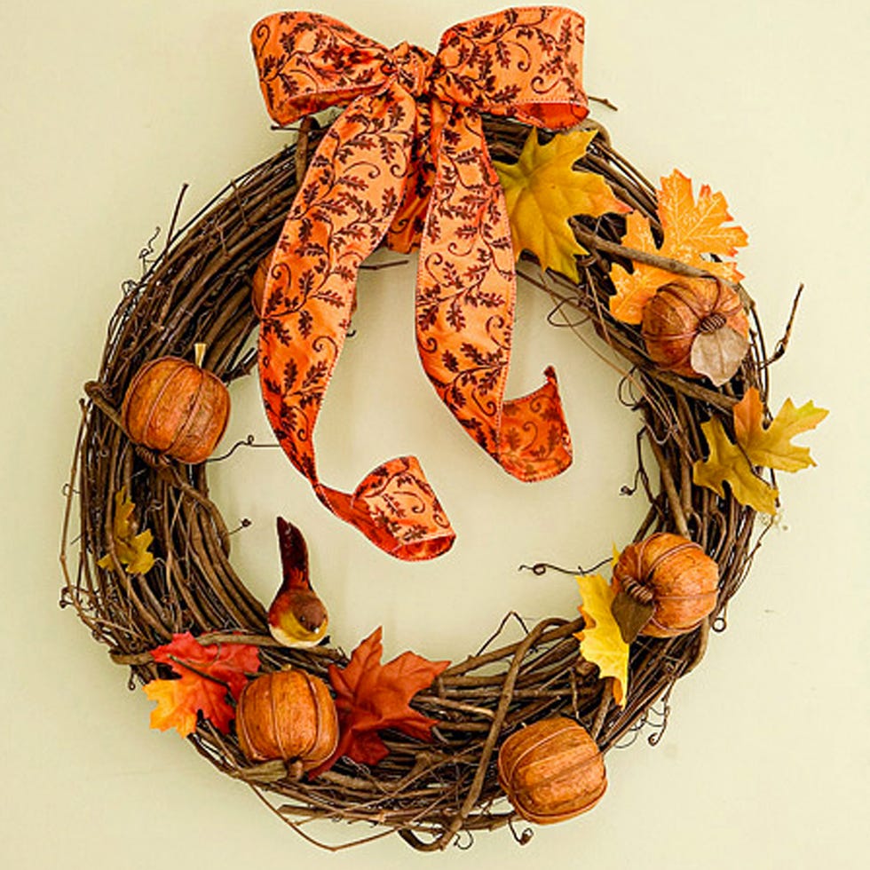 Fall Wreaths Rustic Pumpkin Wreath