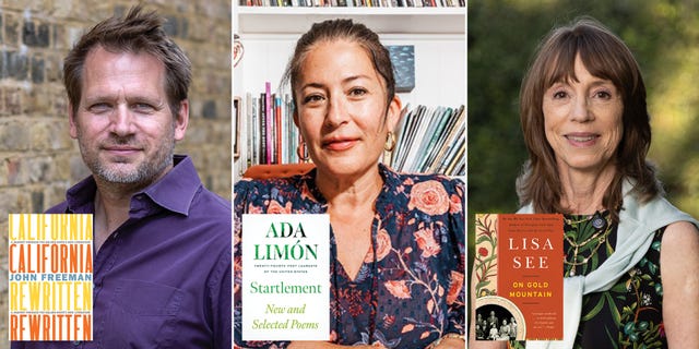 california book club, fall 2025, book selections, john freeman, california rewritten, ada limon, startlement, lisa see, on gold mountain