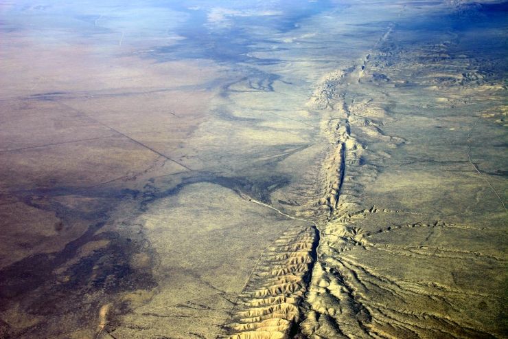 Sky, Aerial photography, Natural landscape, Atmosphere, Earth, Geology, Bird's-eye view, Cloud, Fault, Geological phenomenon, 